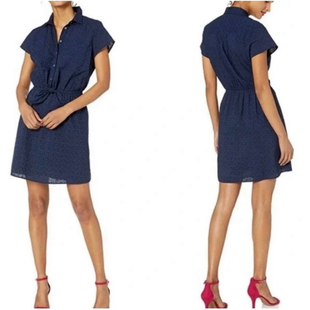 J. Crew Mercantile Navy short sleeve dress size Large
